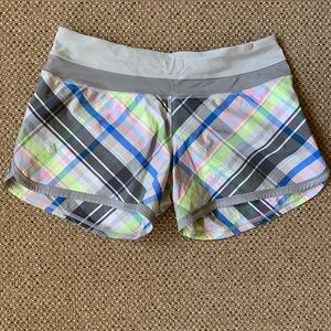 Plaid lululemon shorts